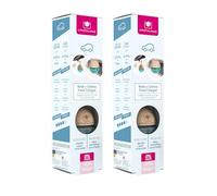 CRISTALINAS | Pack 2 Ambientador Esfera para Coche| Aroma Bebé y Colonia| 100% Puro | Absorbe los Malos Olores de tu vehículo | Larga Duración 8 Semanas | 6 ml | 0% Alcohol