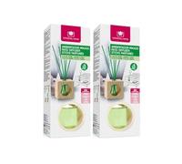 CRISTALINAS | Pack 2 Ambientador Hogar Mikado Cubo de Madera | Aroma Jazmín Verde| 100% Puro | Larga Duración 4 Semanas | 2x30ml | 0% Alcohol