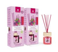 CRISTALINAS | Pack 2 Ambientador Mikado Clásico | 100% Puro | Larga Duración 8 Semanas | 2x35ml | 0% Alcohol (Moras y frambuesas, 2x35ml)
