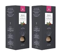 CRISTALINAS | Pack 2 Ambientador Mikado Esfera Premium | Aroma Sándalo y Cedro | Sensual | Larga Duración 16 Semanas | Set 2x180ml | 0% Alcohol