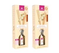 CRISTALINAS | Pack 2 Ambientador Mikado | 100% Puro | Larga Duración 12 Semanas | 2x90ml | 0% Alcohol (Azahar y Mandarina, 90ml)