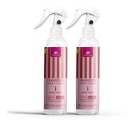 CRISTALINAS | Pack 2 Ambientador Spray Pulverizador Absorbe Malos Olores | Para Casa, Cocina, Baño, Coche | Apto para Textiles | 2x250ml (Frambuesa)