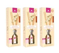 CRISTALINAS | Pack 3 Ambientador Mikado | Larga Duración 12 Semanas | 3x90ml | 0% Alcohol (Azahar y Mandarina, 90ml)