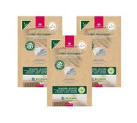 CRISTALINAS | Pack 3 Ambientador Percha para Armario | Ecopack 100% Reciclable | Duración (Pack 3, Lino Blanco)