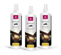 CRISTALINAS | Pack 3 Spray Ambientador para Coche | Apto para Textiles | 100ml | Neutraliza eficazmente y al instante los malos olores (Pack 3, Vainilla)
