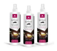 CRISTALINAS | Pack 3 Spray Ambientador para Coche | Apto para Textiles | 100ml | Neutraliza eficazmente y al instante los malos olores (Pack 3, Aroma a Limpio)