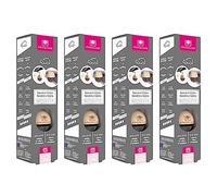 CRISTALINAS | Pack 4 Ambientador de Coche | Aroma a Sándalo y Cedro | Absorbe los Malos Olores de tu Vehículo con un agradable Aroma | Duración 8 Semanas | 6 ml | 0% Alcohol