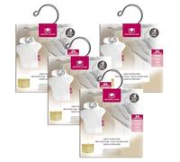 CRISTALINAS | Pack 4 Ambientador Percha para Armario | Cerámica Sólida | Larga Duración 8 Semanas | 0% Alcohol (PACK 4, Jabón de Marsella)
