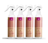 CRISTALINAS | Pack 4 Ambientador Spray Pulverizador Absorbe Malos Olores | Para Casa, Cocina, Baño, Coche | Apto para Textiles | 4x250ml (Tropical)