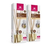 CRISTALINAS. Recambio x2 para Ambientador Mikado de Cubo de Madera. 0% Alcohol. Mas de 8 semanas de duración. 2x30ml. Aroma Vainilla. (4x30ml)