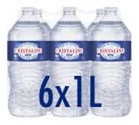 Cristaline - Agua De Manantial Natural 6 X 1 L - Eau De Source Naturelle 6 X 1 L - Precio Por Unidad - Entrega Rápida