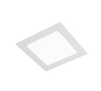 CristalRecord - Downlight LED Cuadrado Blanco Extraplano 12W Novo, Luz neutra 4000K, 22mm grosor, Driver incluido, Mediano
