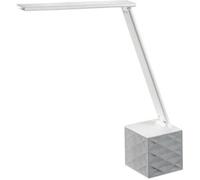 Cristalrecord Flexo moderno led 12w con puerto usb y altavoz blanco de metal