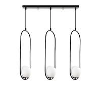 CristalRecord Lámpara colgante Model 7 de 3 luces rectangular