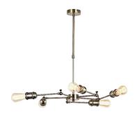 CristalRecord - Lámpara de Techo Atomic New 5 Brazos Oro Viejo CR 99-618-05-006 - CR 99-618-05-006