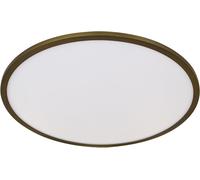 Cristalrecord Plafón de techo led 60w dorado elegante de aluminio