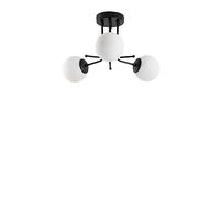 CristalRecord Plafón de techo negro de 3 luces Model 12