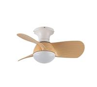 CRISTALRECORD Ventilador LED Epona Blanco Madera 20W 2000Lm CCT Dim