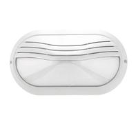 CRISTHER LIGHTING - Aplique de Pared Exterior PLAFF IP65 - Lámpara de Pared E27 hasta 42W - Plafón de Exterior en Termoplástico Blanco con Difusor Opal - Iluminación para Terraza, Fachada o Jardín