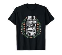 Cristiana Fuerza Dignidad Ríe Futuro Camiseta
