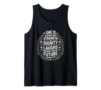 Cristiana Fuerza Dignidad Ríe Futuro Camiseta sin Mangas