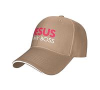Cristianismo Genial Jesús Es Mi Jefe Gorra Deportiva Deportiva Gorra El Sol Clásica Running Gorros para Hombre Aire Libre Senderismo