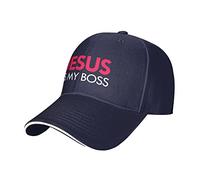 Cristianismo Genial Jesús Es Mi Jefe Gorra El Sol Cómoda Gorra Beisbol Portátil Sombrero para Tenis Deportes Pesca