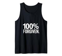 Cristiano 100% Perdón Inspiración Vida Camiseta sin Mangas