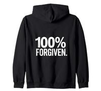 Cristiano 100% Perdón Inspiración Vida Sudadera con Capucha