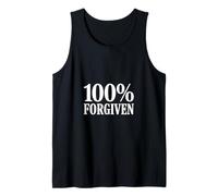 Cristiano 100% Perdón Inspirador Camiseta sin Mangas