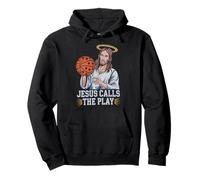 Cristiano Baloncesto Amante Religioso Baller Jesucristo Sudadera con Capucha