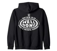 Cristiano Bien Hecho Buen Siervo Fiel Verso de la Biblia Sudadera con Capucha