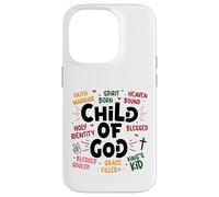 Cristiano Hijo de Dios Guerrero de fe Carcasa para iPhone 14 Pro