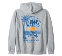 Cristiano Isaías 43:2 Encouraging Bible Verse Deep Waters Sudadera con Capucha