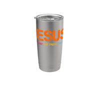 Cristiano Jesucristo Verso de la Biblia Dios Cruz Religiosa Fe Vaso térmico de acero inoxidable de doble pared