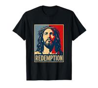 Cristiano Jesús REDENCIÓN Cruz Salvación Camiseta