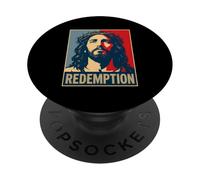Cristiano Jesús REDENCIÓN Cruz Salvación PopSockets PopGrip Adhesivo