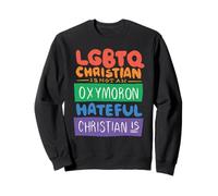 Cristiano LGBTQ NO UN Cristiano ODIOSO Oxymoron ES Meme Sudadera
