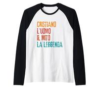 Cristiano L'Uomo Il Mito La Leggenda Festa di Compleanno Camiseta Manga Raglan
