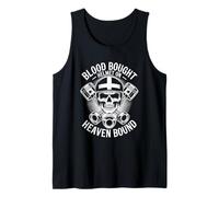 Cristiano Motociclista Blood Bought Heaven Bound Camiseta sin Mangas
