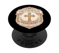 Cristiano Ortodoxo Ancient Faith Ever New Jesus Mujer Niña PopSockets PopGrip Adhesivo