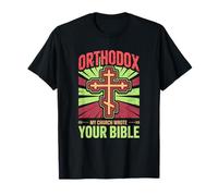 Cristiano ortodoxo Cruz Mi Iglesia escribió tu Biblia Camiseta