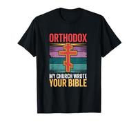 Cristiano ortodoxo Cruz Mi Iglesia escribió tu Biblia Camiseta