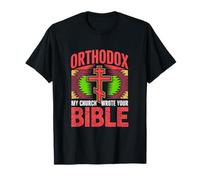 Cristiano ortodoxo Cruz Mi Iglesia escribió tu Biblia Camiseta