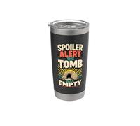 Cristiano Pascua Tumba Vacía Fe Iglesia Arte Bíblico Vaso térmico de acero inoxidable de doble pared