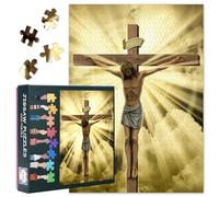 Cristiano Puzzles 1000 Pieces Iglesia Jesús Puzzle Adultos Jesucristo Puzzles para Adultos, 70 x 50 cm Puzzle Imposible Juego de Habilidad para toda la Familia