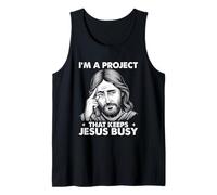 Cristiano religioso Soy un Proyecto Que Mantiene Ocupado a Jesús Camiseta sin Mangas