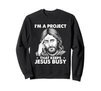 Cristiano religioso Soy un Proyecto Que Mantiene Ocupado a Jesús Sudadera