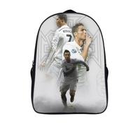 Cristiano Ronaldo Mochila Infantil 3D, Estuche Escolar Y Bolsa Mochilas Escolares Para Niñas Y Niños Material Escolar Vuelta Al Cole De 40x28x16cm