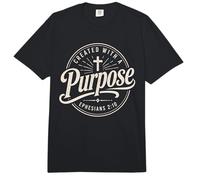Cristianos Efesios Creados con Un Propósito Versículo Bíblico Fe Comfort Colors Adult Heavyweight T-Shirt